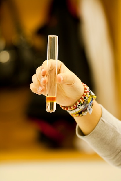 Chemistry tube experiment