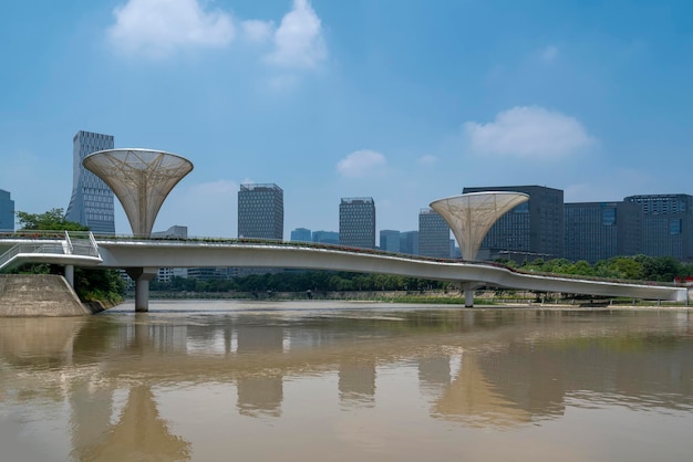 Центральный деловой район Чэнду современный архитектурный ландшафт