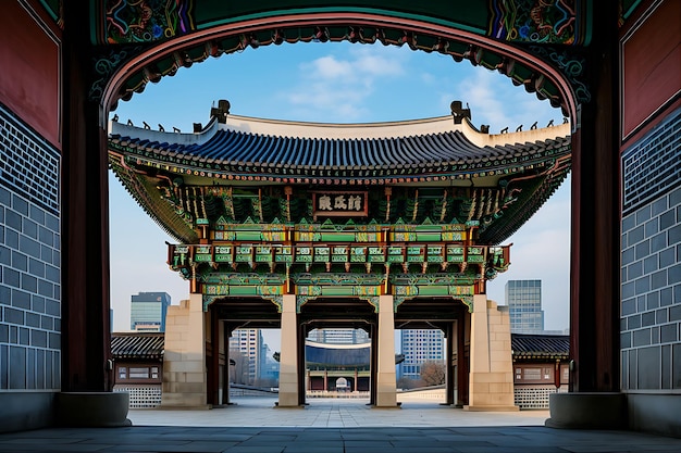 Cheonggyecheon Palace Arch in Korea