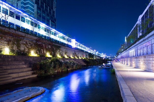 Cheonggyecheon-stroom in Seoel