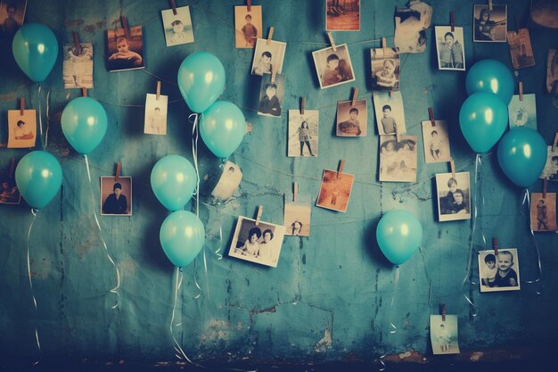 Photo cherished memories birthday background