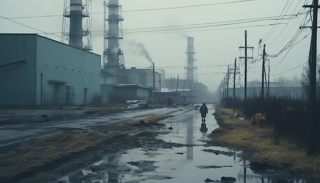 Chernobyl Fukushima movie by Wes Anderson gloomy foggy