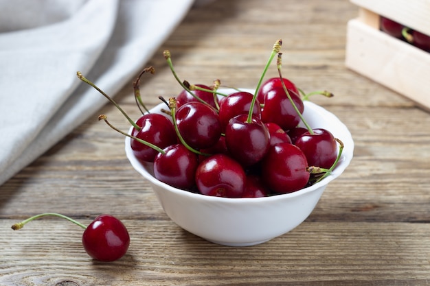 Cherries in the bowl