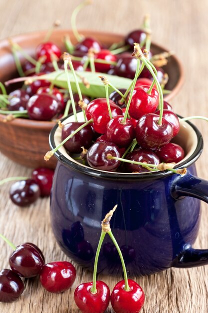 Cherries in bowl