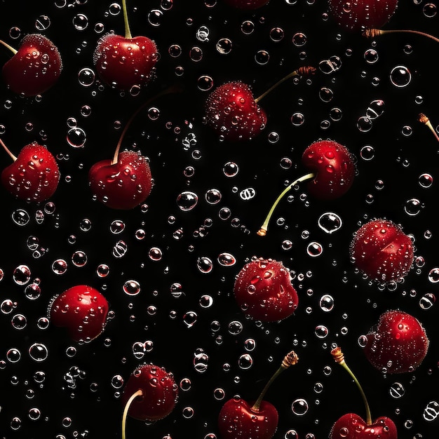 Photo cherries in water by stefano rafaeli