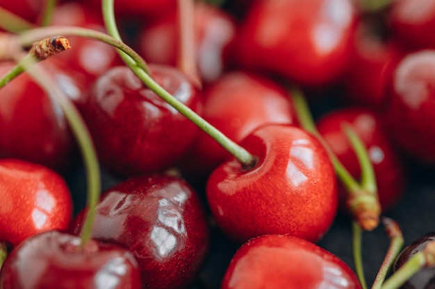 Cherry Background Sweet organic cherries