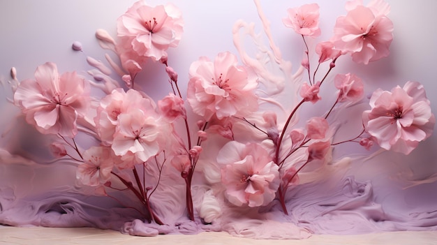 Cherry blossom art