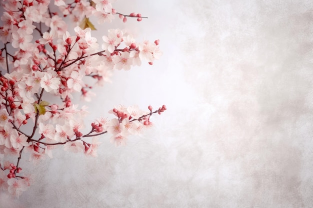 Cherry blossom background with copy space for your text or image