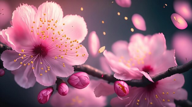 The cherry blossom background