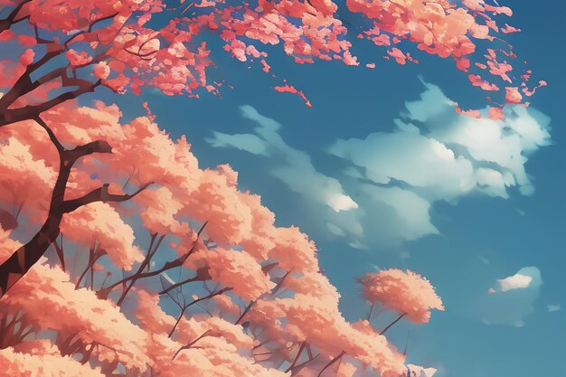 Cherry Blossom Bliss Красивая векторная иллюстрация