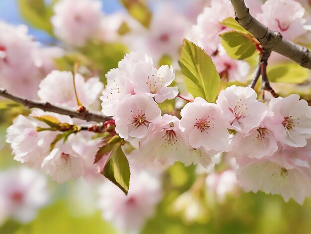 Photo cherry blossom blooming flowers beauty if the nature