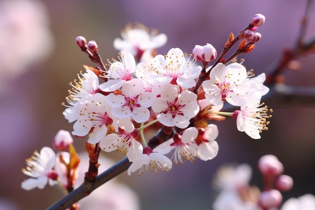 Cherry Blossom Branch Flower Blooming