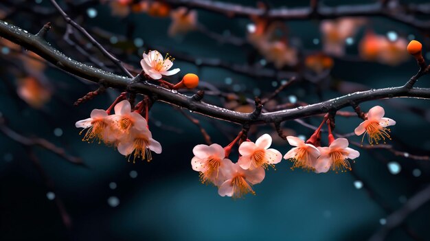 桜の花の枝