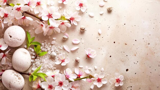 Photo cherry blossom cherry blossom on table