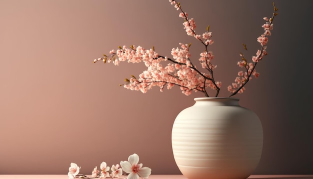 Cherry Blossom dag achtergrond illustratie voorjaar bloeien