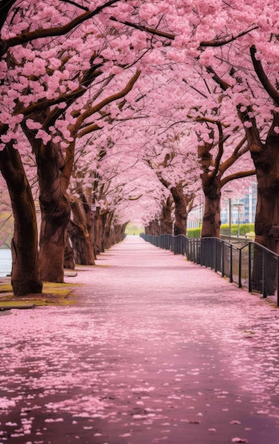 Photo cherry blossom delight in japan