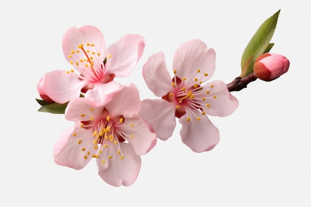 Фото Цветок вишни png изолирован на прозрачном фоне