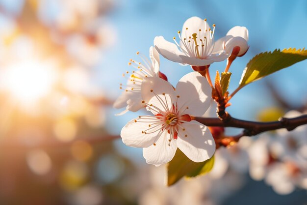 Cherry blossom flower png isolated on transparent background