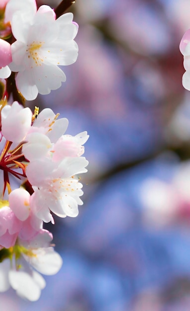 Cherry Blossom Flowers Background