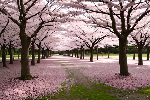 Cherry Blossom Forest