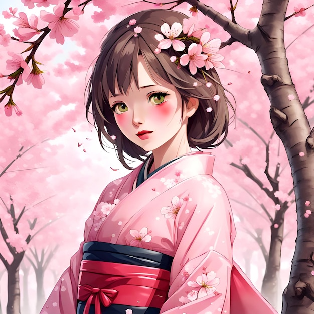 Cherry blossom girl