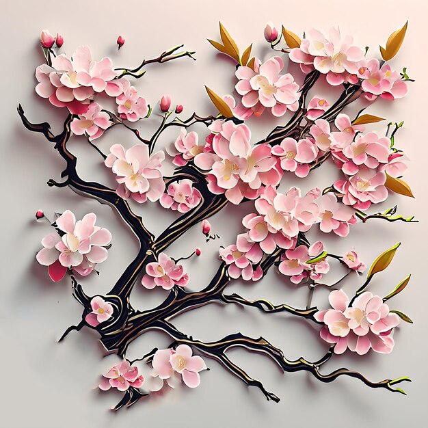 Cherry blossom illustration