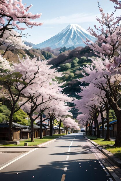 写真 日本街の桜