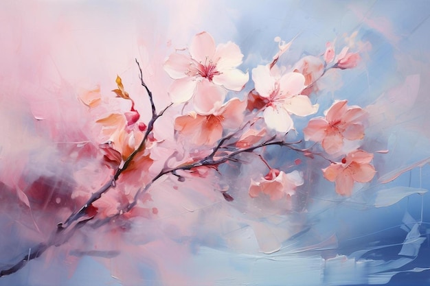 Cherry blossom is a painting by person.