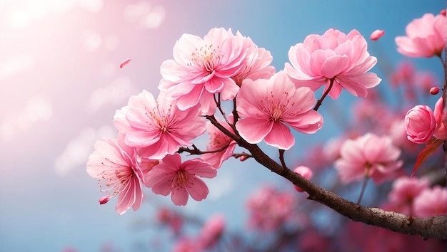 Цветение вишни естественная красота
