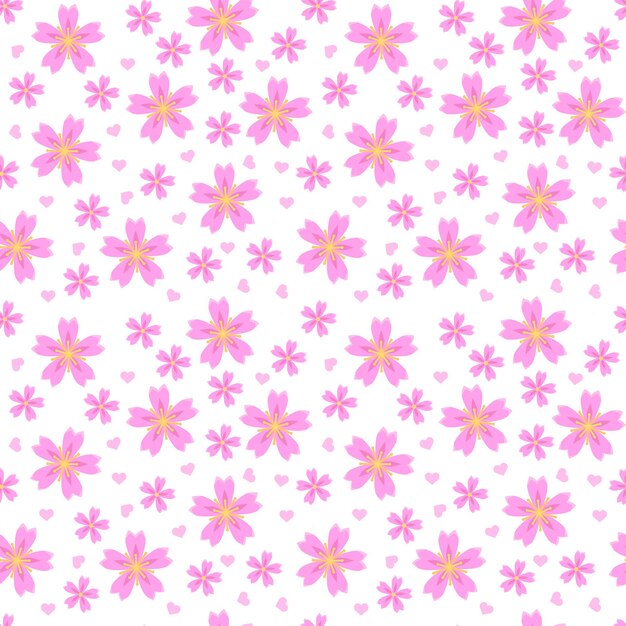 Cherry Blossom Seamless Pattern