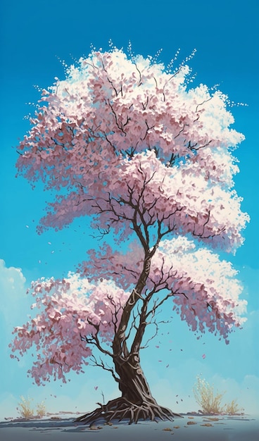 Cherry Blossom Serenity Generative ai