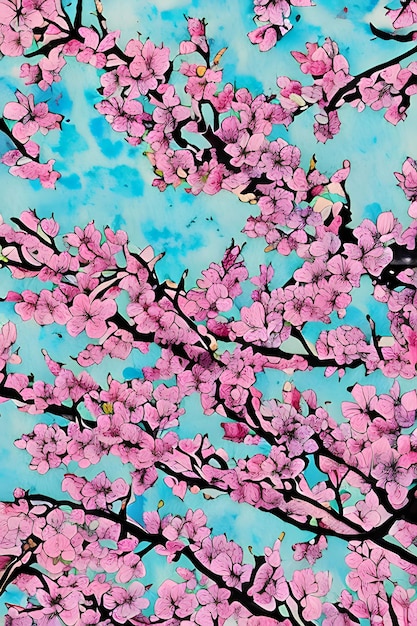 Cherry blossom spring floral