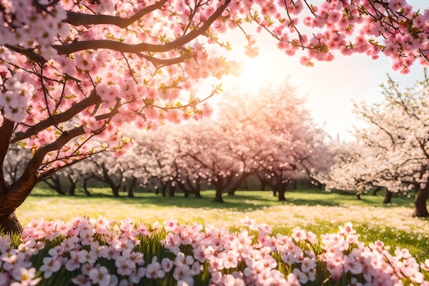 Cherry blossom in the spring