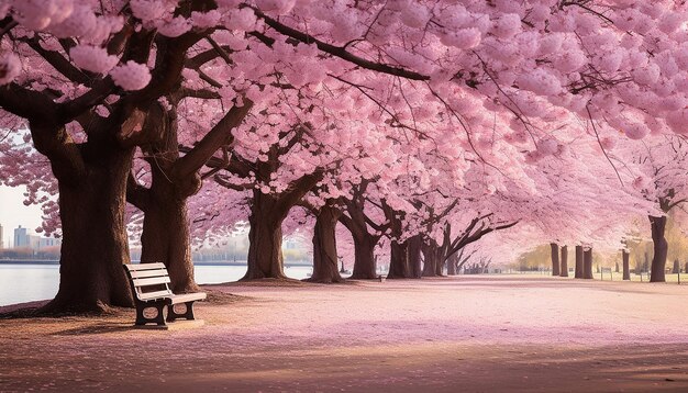 Photo cherry blossom tree