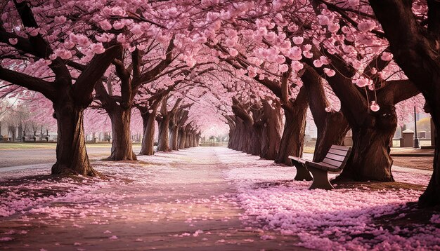 Photo cherry blossom tree