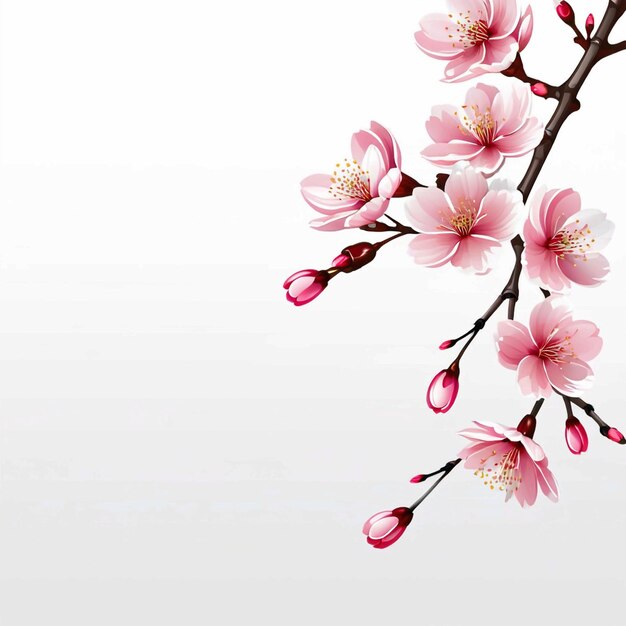 cherry blossom vector realistic sakura branch