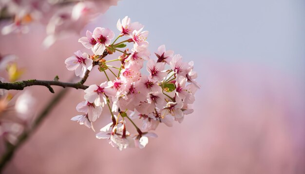 Cherry blossom with pastel background from Sweden nature