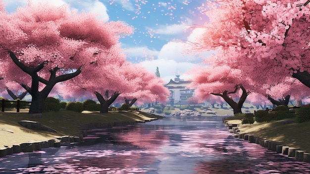 Photo cherry blossom