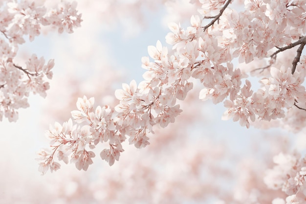 Cherry blossoms background