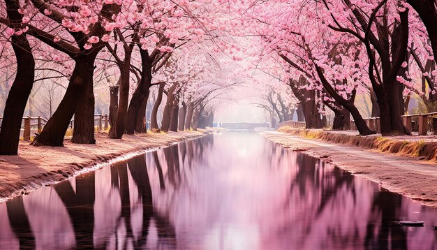 写真 桜の花の森