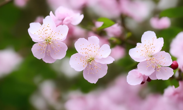 Photo cherry blossoms, sakura flower blooming