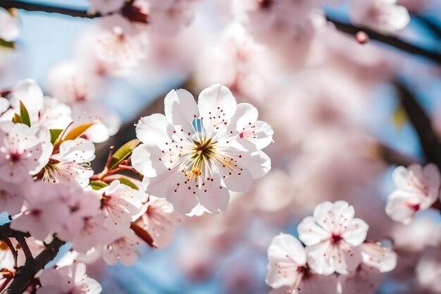 Cherry blossoms in the spring