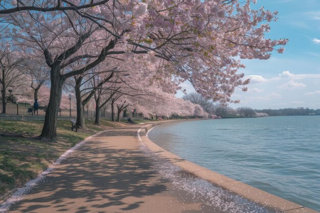 Photo cherry blossoms