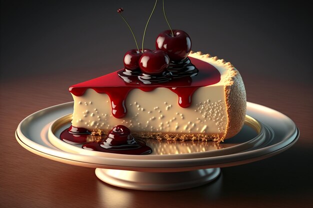 Cherry cheesecake