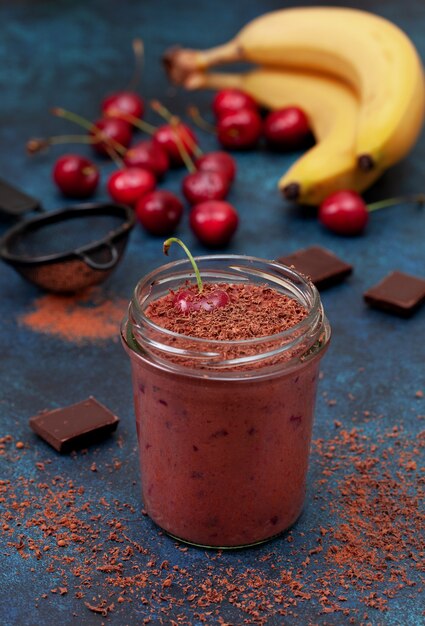 Cherry chocolate smoothie 