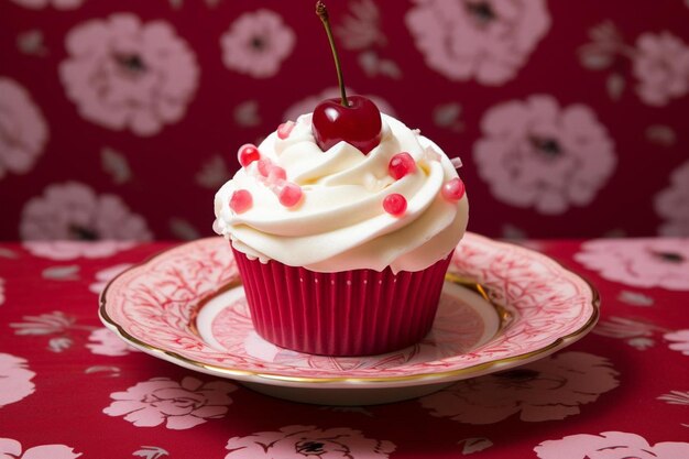 Photo cherry garcia charm cupcake photo