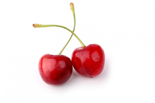 Cherry isolated on white background