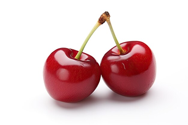 Foto cherry isolato su bianco