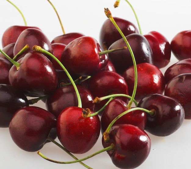 Cherry isolated on white