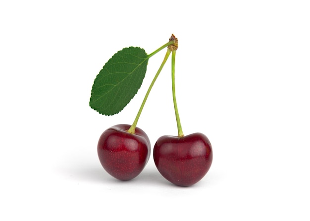 Cherry isolated on white